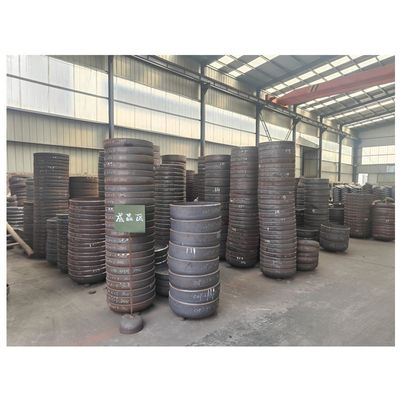 Conexão de soldagem de círculo de aço carbono elíptica de perfuração de cúpula jogged cabeça de tanque final