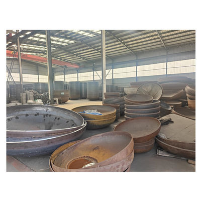 Conexão de soldagem de círculo de aço carbono elíptica de perfuração de cúpula jogged cabeça de tanque final