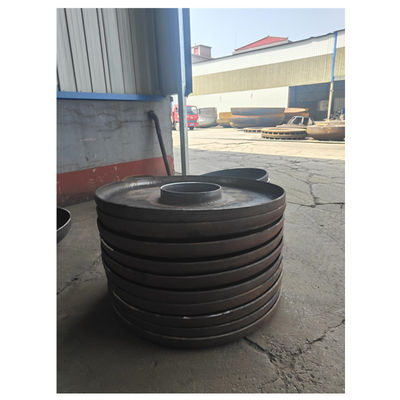 Conexão de soldagem de círculo de aço carbono elíptica de perfuração de cúpula jogged cabeça de tanque final