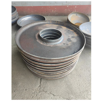 Código de cabeça de círculo Aço carbono personalizado Asme Hemisférico Cap final de prato Torisférico final do tanque