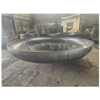 Código de cabeça de círculo Aço carbono personalizado Asme Hemisférico Cap final de prato Torisférico final do tanque