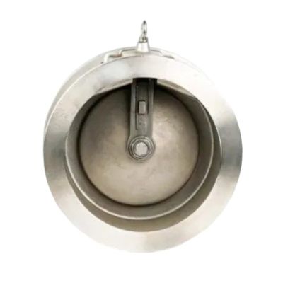 Flanca manual de aço inoxidável Pn25 DN 50 Wafer Lift Single Plate Swing Check Valve para válvula de drenagem