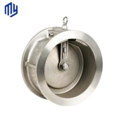 Flanca manual de aço inoxidável Pn25 DN 50 Wafer Lift Single Plate Swing Check Valve para válvula de drenagem