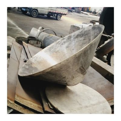 Tanque de aço carbono cabeça de cone de fundo terminações de prato com conexão OBM de soldagem personalizada