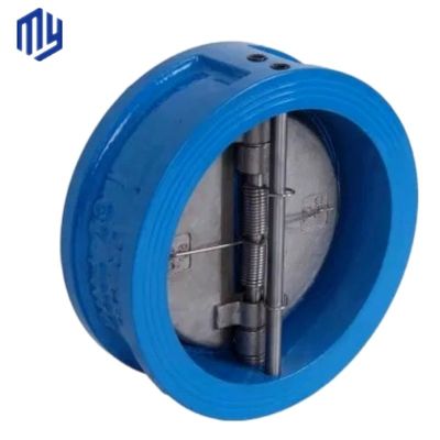 Válvula de verificação hidráulica de wafer de ferro fundido de aço inoxidável 304 316 válvula de verificação de placa dupla