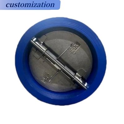 Válvula de verificação hidráulica de wafer de ferro fundido de aço inoxidável 304 316 válvula de verificação de placa dupla