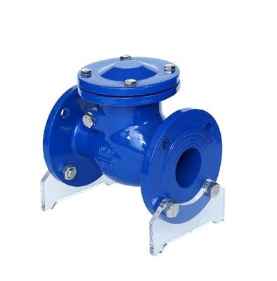 6 polegadas / 8 polegadas de ferro dúctil CI PN16 válvula de verificação de balanço de flange para suporte personalizado ODM