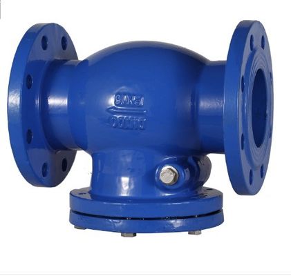 6 polegadas / 8 polegadas de ferro dúctil CI PN16 válvula de verificação de balanço de flange para suporte personalizado ODM