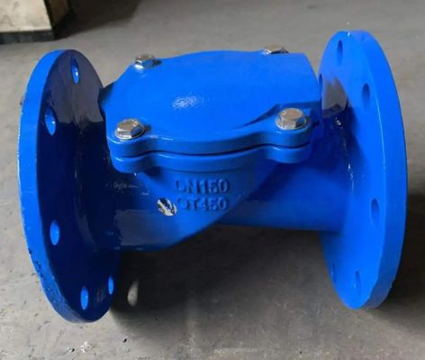 Serviço personalizado 2 polegadas 3 polegadas 4 polegadas de ferro dúctil válvula de verificação de disco de borracha de flange ANSI