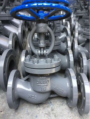 CI válvulas globulares de flanges de aço inoxidável de aço carbono para aplicações de alta pressão