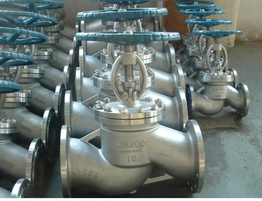 CI válvulas globulares de flanges de aço inoxidável de aço carbono para aplicações de alta pressão