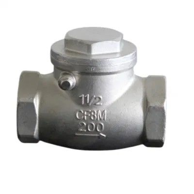 4 polegadas CF8 WCB de aço carbono Flange balanço válvula de verificação certificado completo e manual