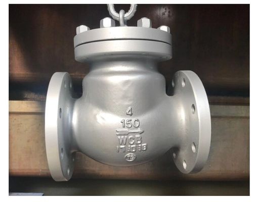 4 polegadas CF8 WCB de aço carbono Flange balanço válvula de verificação certificado completo e manual