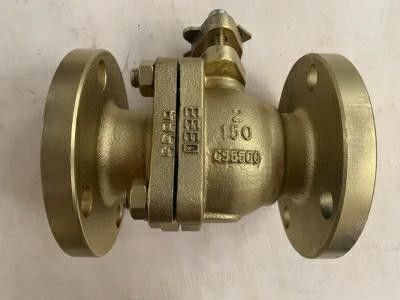 Média de alta temperatura 3PC válvula de esferas Ss manual com flange com aço inoxidável flutuante