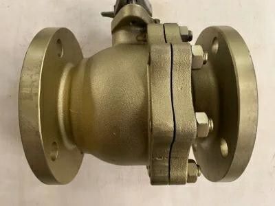 Média de alta temperatura 3PC válvula de esferas Ss manual com flange com aço inoxidável flutuante