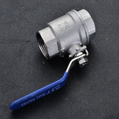 Garrafa de aço geral com fio interno de bloqueio BSP NPT 2PC válvula de esfera SS304 316