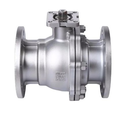 CF8/CF8m/Flutuante de aço carbono tipo 2PC válvula de esferas de flange para água e segurança contra incêndio