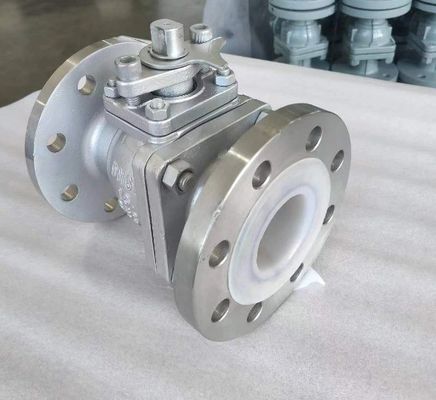 OEM Port Size válvula de esfera de flange de aço inoxidável com ISO5211 High Pad CF8 CF8m F304/F316