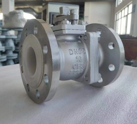 ANSI Classe 150 Valva de bola de flange de fundição de investimento à prova de incêndio Wcb/CF8/CF8m