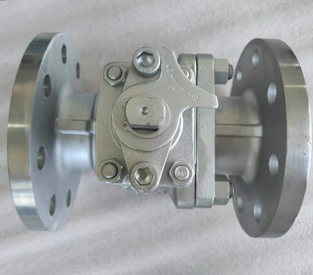 Pn16 DN65 CF8 válvula de esfera de flange de aço inoxidável com suporte de serviço pós-venda