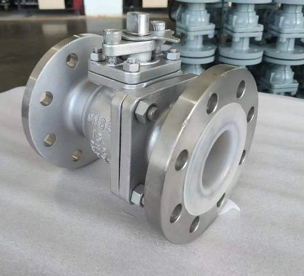 Pn16 DN65 CF8 válvula de esfera de flange de aço inoxidável com suporte de serviço pós-venda