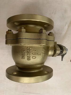 150 ASME B16.5 Wcb válvula de bola flutuante de carbono fundido CF8 CF8m de bronze de aço inoxidável