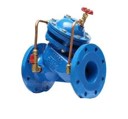 Ferro fundido robusto ANSI 150LB JIS 10K pn16 WCB Diafragma hidráulico de água válvula de controle de bomba multifuncional