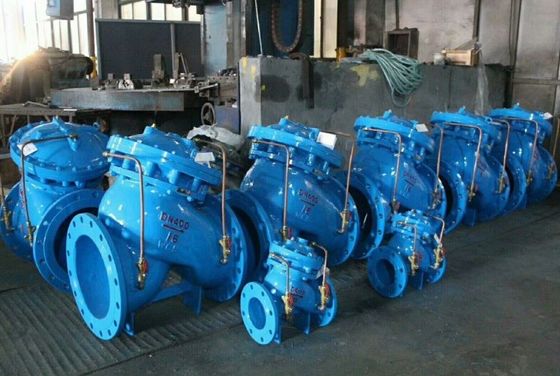 Válvula de regulação automática do fluxo de descarga de água de ferro dúctil PN10 PN16