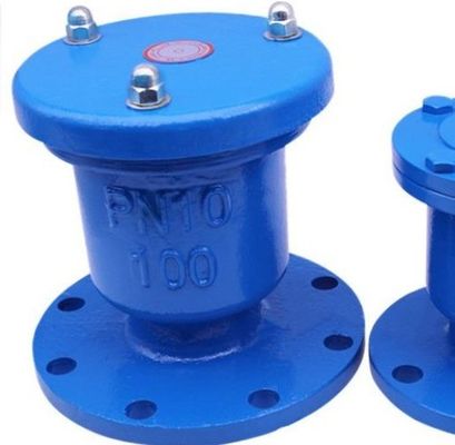 Válvula de ventilação de escape de ar de bola única com estrutura em flange e diafragma