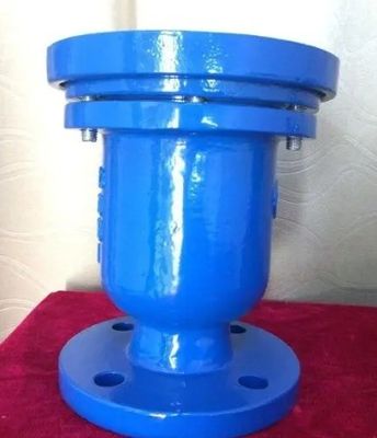 Válvula de ventilação de escape de ar de bola única com estrutura em flange e diafragma