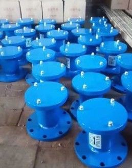 Válvula de ventilação de escape de ar de bola única com estrutura em flange e diafragma