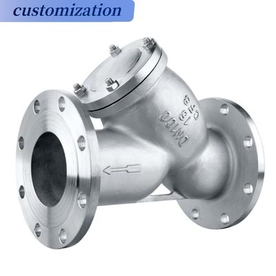 DIN F6 Cf8m Y Estripador Estripador Flanqueado Tipo Y Tipo Estripador de Fios Feminino para higiene