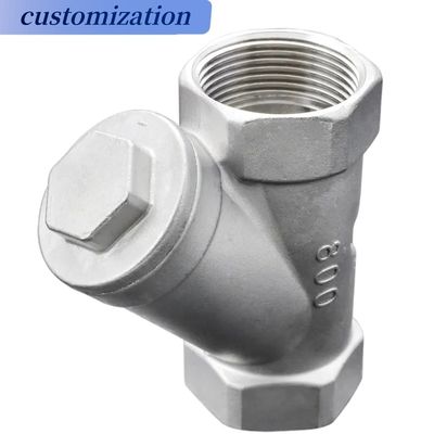 OBM Suporte personalizado de filtro de fio feminino tipo Y para filtragem industrial de água