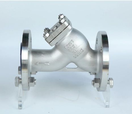 DI Material do corpo Filamento de aço inoxidável CF8/CF8M PN16 com flanges Y com suporte