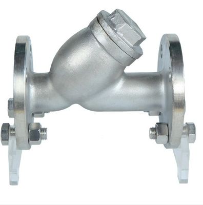 DI Material do corpo Filamento de aço inoxidável CF8/CF8M PN16 com flanges Y com suporte