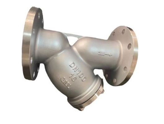 Estripador de aço inoxidável duplex fundido com extremidades de flange tipo Y personalizado para tratamento de água