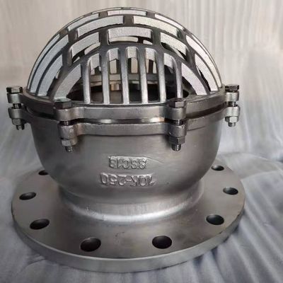 Suporte personalizado OBM atacadista DN450 CF8M válvula de pé de flange inferior de aço inoxidável