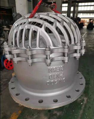 Estrutura de parada válvula de pé de ferro dúctil com tela de aço inoxidável tipo vertical