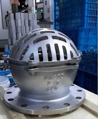 Válvula de pé de bomba de água de ferro fundido com aço inoxidável 304 Mush PN10 PN16 ANSI e suporte