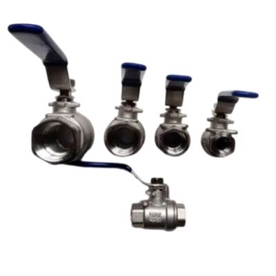 2PC de aço inoxidável de carbono válvula de esfera flutuante/trunião Pn16 para gás, água, óleo industrial