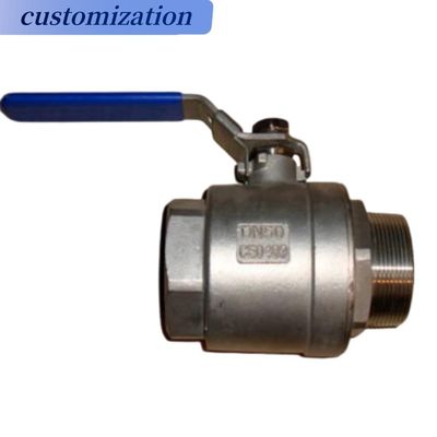 2PC de aço inoxidável de carbono válvula de esfera flutuante/trunião Pn16 para gás, água, óleo industrial