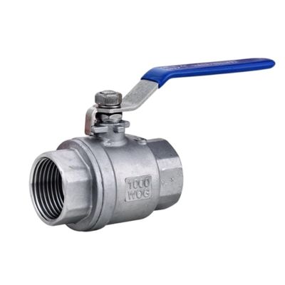 Válvula de esfera 2PC de aço inoxidável para meios de temperatura normal em aplicações industriais