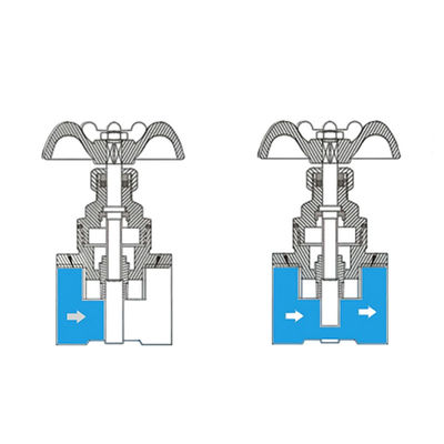 ODM suportado de latão Stem Flanged 2&quot; polegada de latão válvula de porta com certificação completa