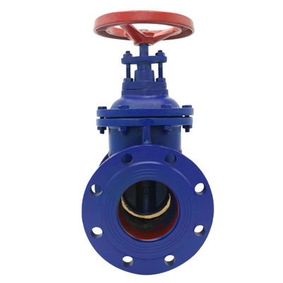 Válvulas de porta do sistema de abastecimento de água Z45T-16Q Conexão de flange de ferro dúctil sem elevação da válvula do tronco