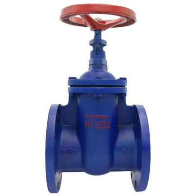Válvulas de porta do sistema de abastecimento de água Z45T-16Q Conexão de flange de ferro dúctil sem elevação da válvula do tronco