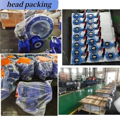 Material de vedação EPDM PTFE 2 polegadas Tri Clamp Sanitary Butterfly Valve com atuador pneumático