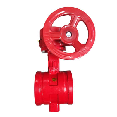 Clampada de vedação suave de meio de gás Tipo D381X-16Q Turbina Groove Butterfly Valve para Industrial